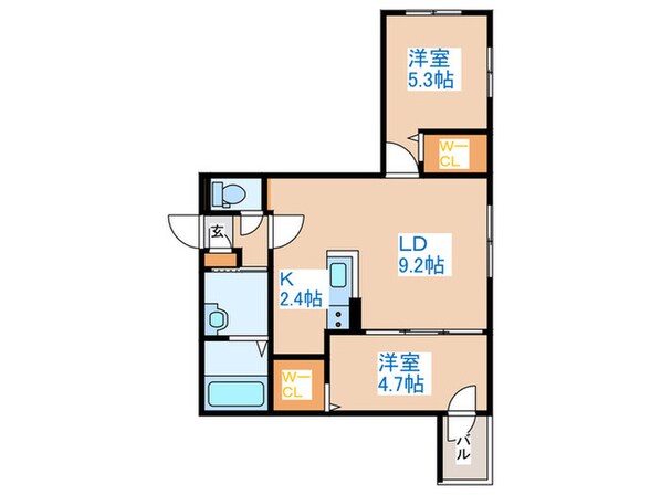 S-RESIDENCE琴似4条の物件間取画像